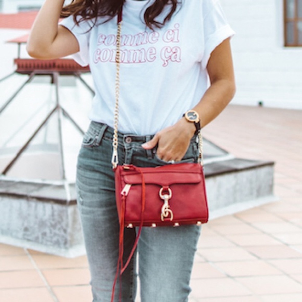 ‼️😻Red REBECCA MINKOFF mini Mac bag